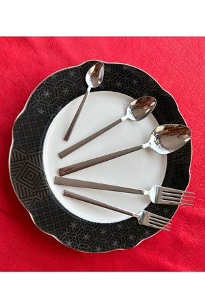 30 Pcs Cutlery Set For 6 Persons Plain Simple Model