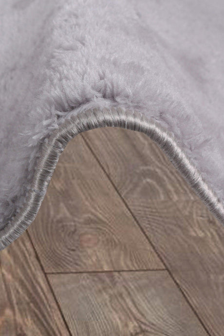 Elite Gray 80x150 Cm Plush Bath Mat Non-Slip Base Pufidic Bath Rug Large Size - Swordslife