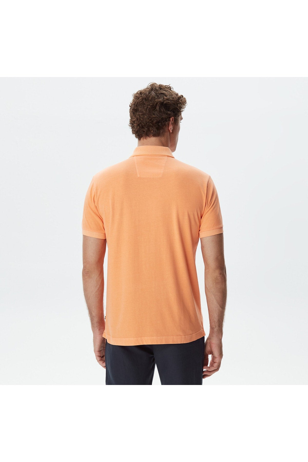 MEN'S ORANGE CLASSIC FIT SHORT SLEEVE POLO