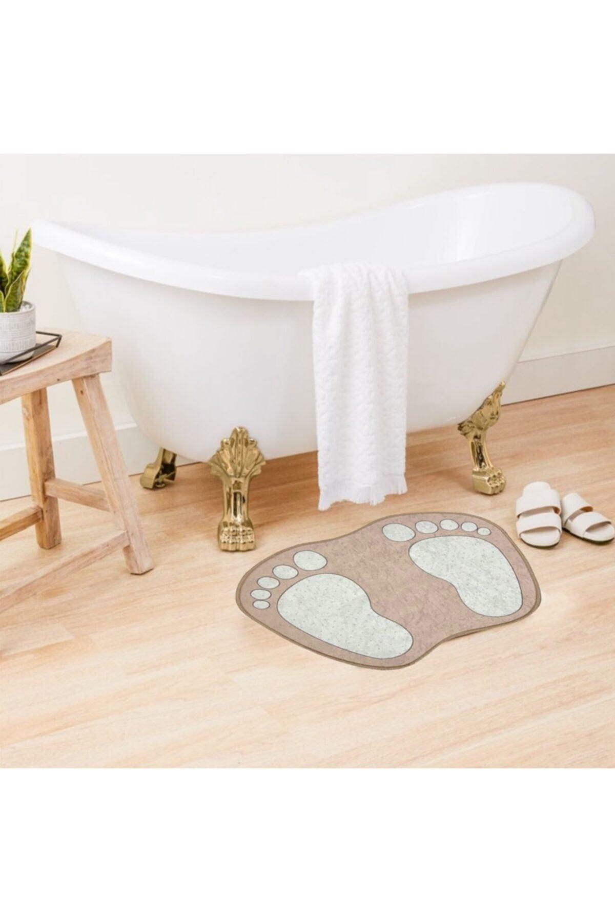 Footprint Pattern Bath Mat 40cmx60cm - Swordslife