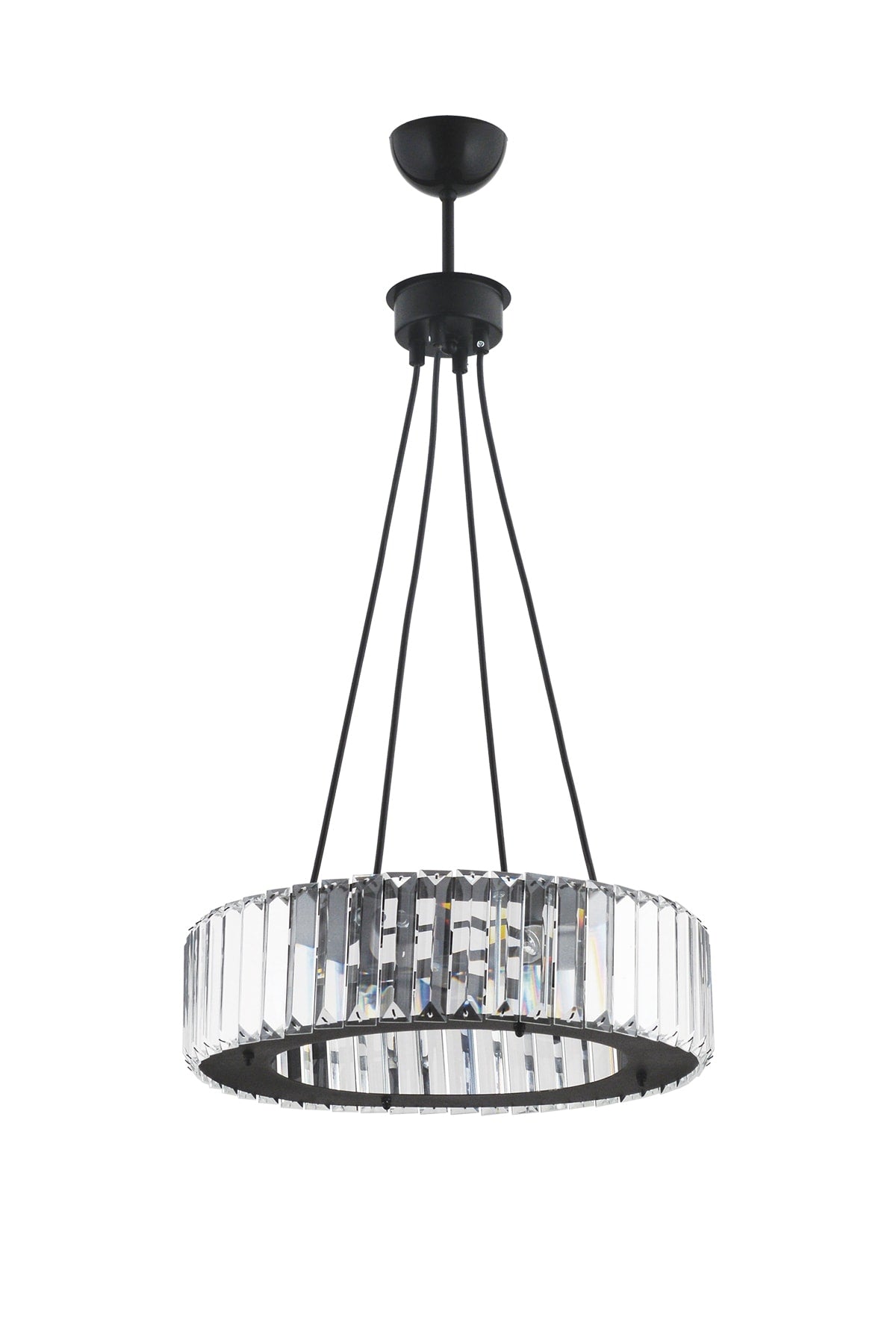 Luxury Diamond 37 Cm Black Chandelier