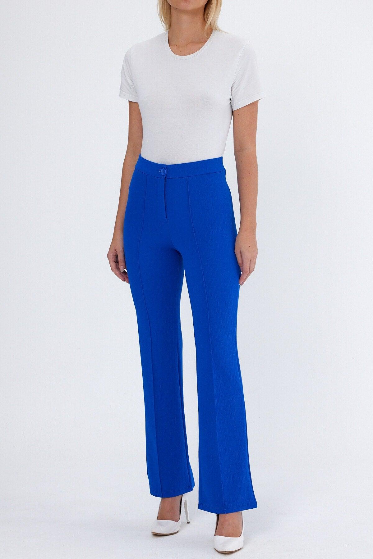 Women's Saks High Waist Gatherer Spanish Leg Palazzo Pants - Swordslife