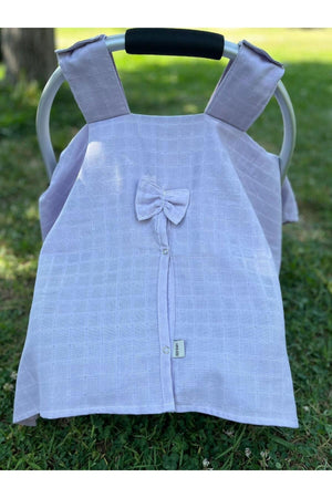 Run Baby Muslin Fabric Pushchair Cover (Lila) 75X100Cm