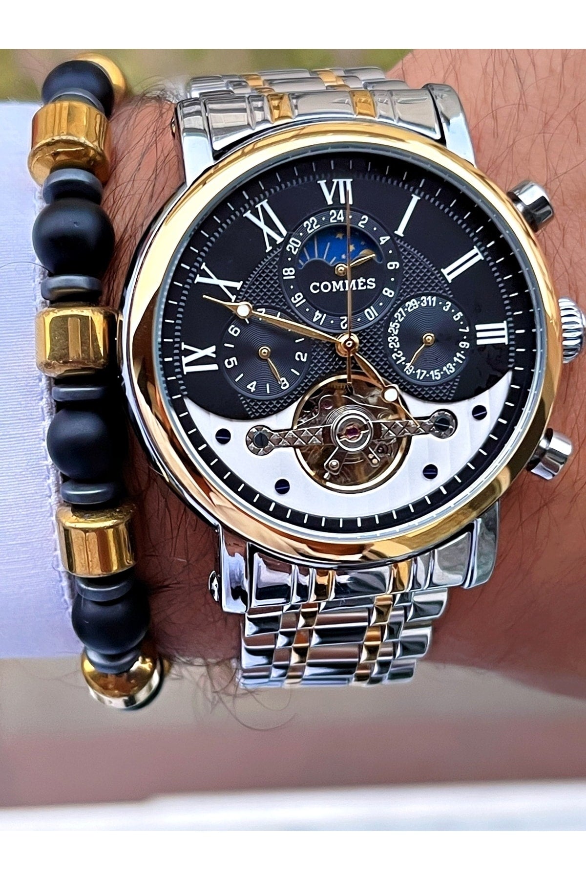 Time Automatic Movement Luxury Men'S Wristwatch