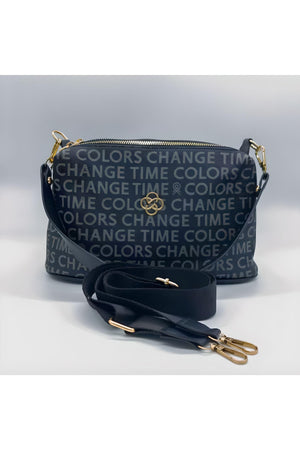 Women'S Bag Black Three Part Shoulder Cross Strap Gogus Bag (A Quality)