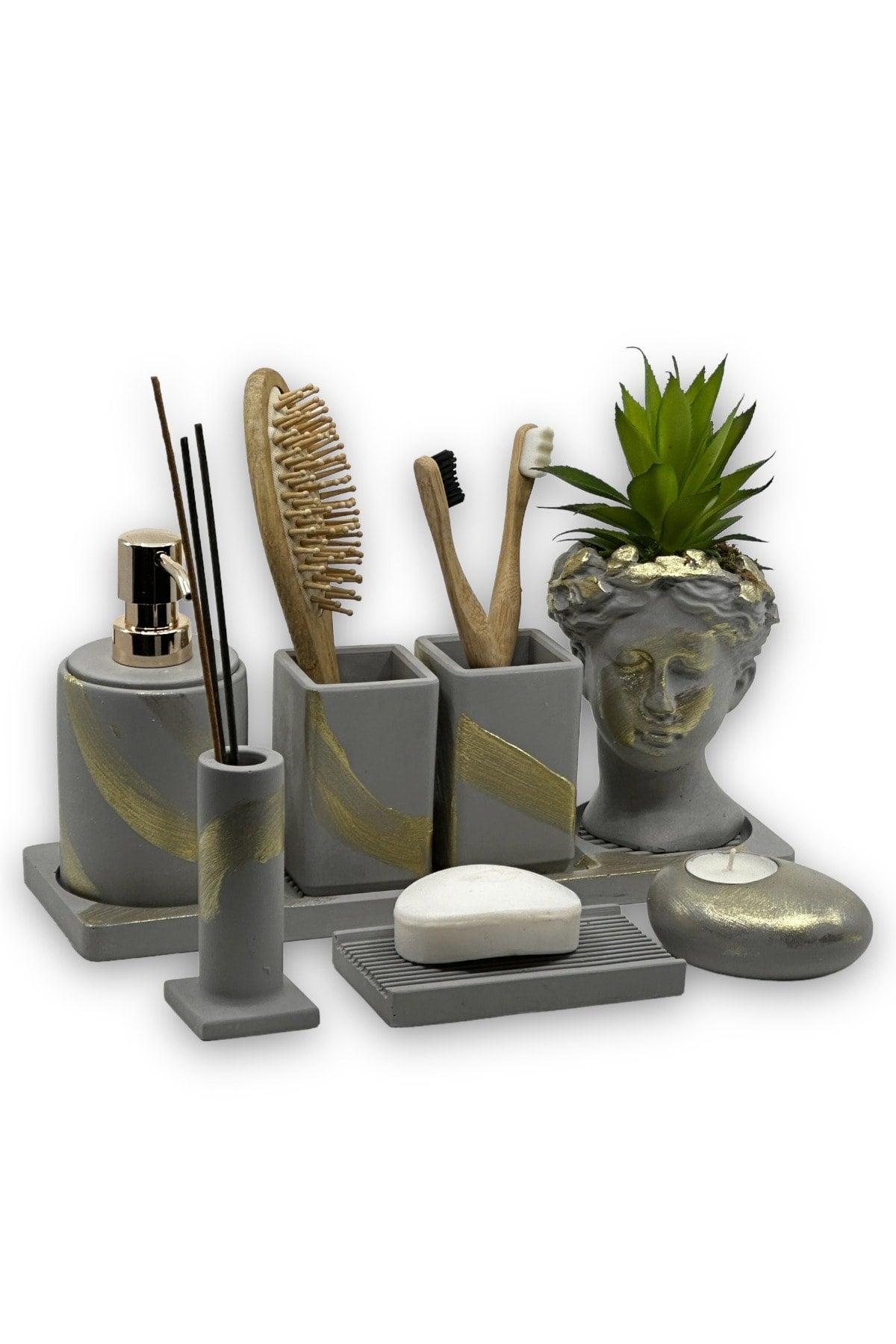 Anthracite Concrete Bathroom Set - Swordslife