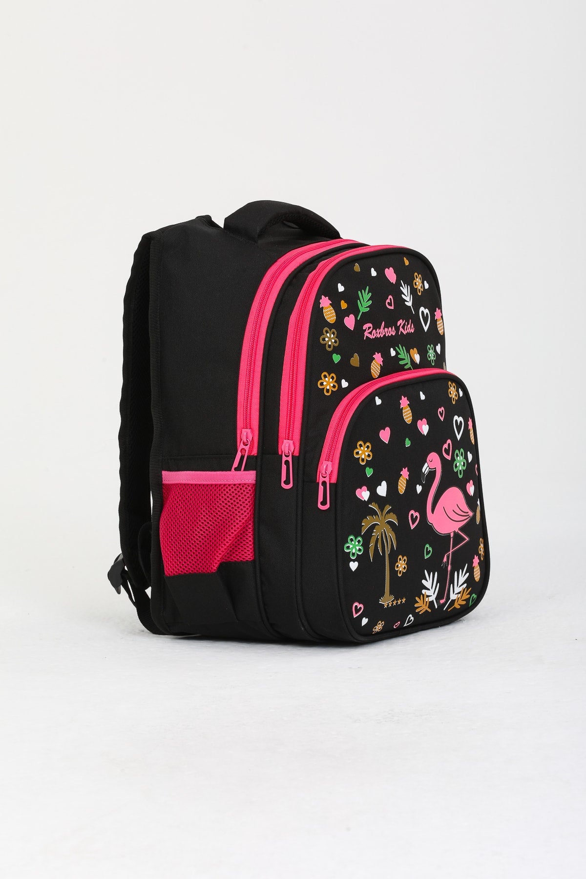 Black Flamingo Primary School Bag + Lunch Box Girls