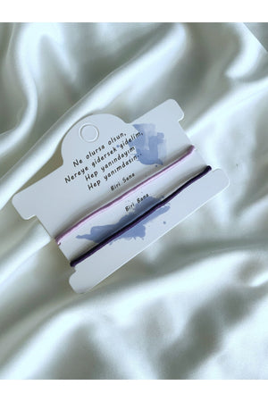 I'M Always With You Anywhere 2 Pieces Ip Couple Bracelet Set Bff, Lover Bracelet Gift Bracelet