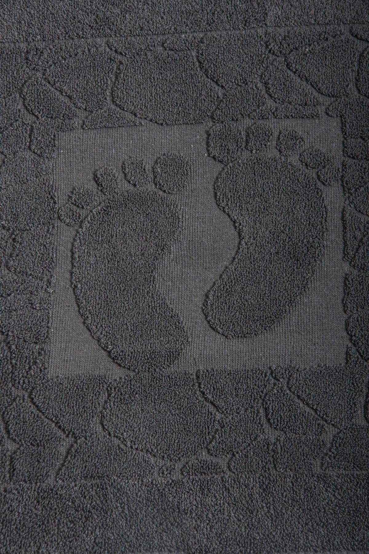 50x70 Stone Pattern Foot Towel Anthracite Mat 1 Piece - Swordslife