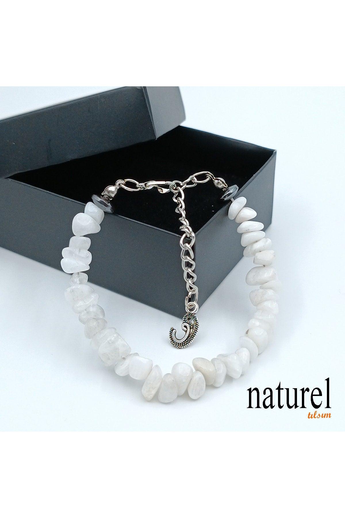 Natural Stone Moonstone Women's Bracelet - Broken Natural Stone - Gift Bracelet - Swordslife