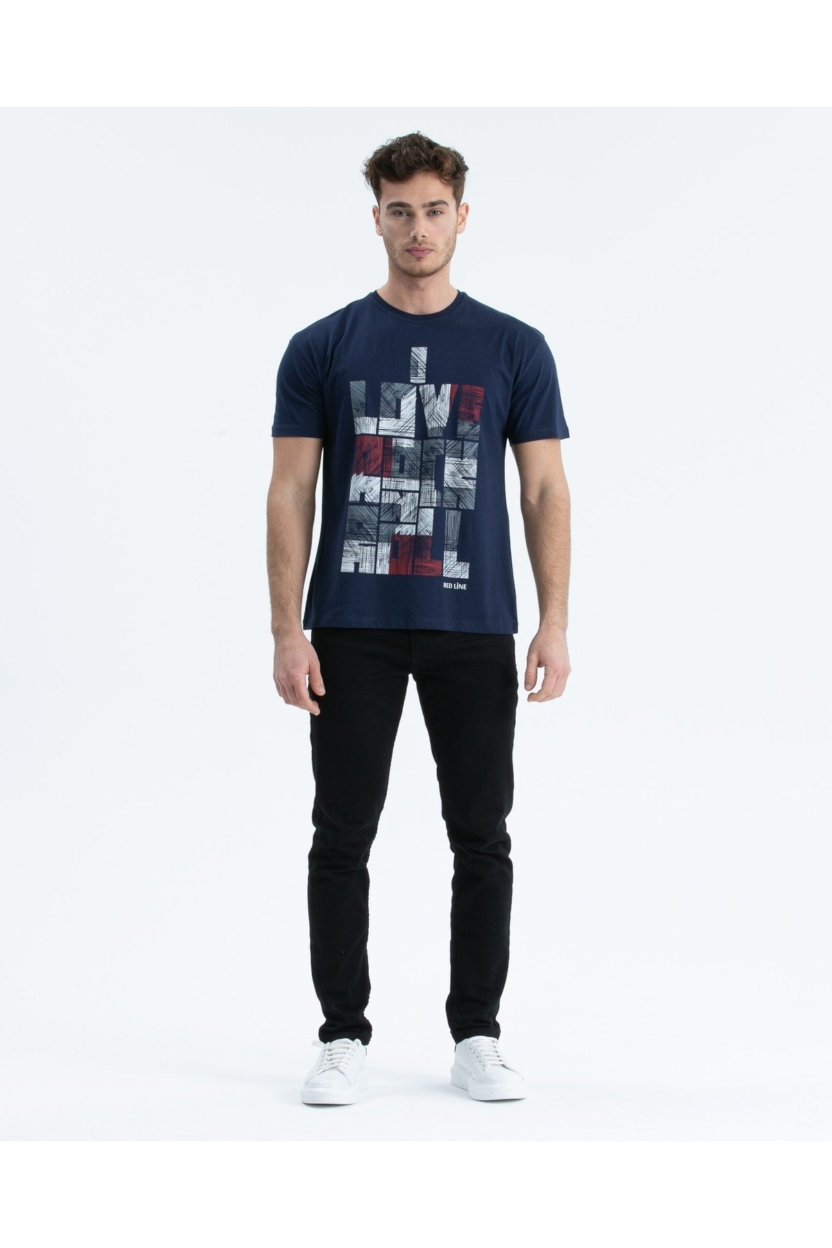 Men's T-Shirt Regular Fit S-4095 Navy