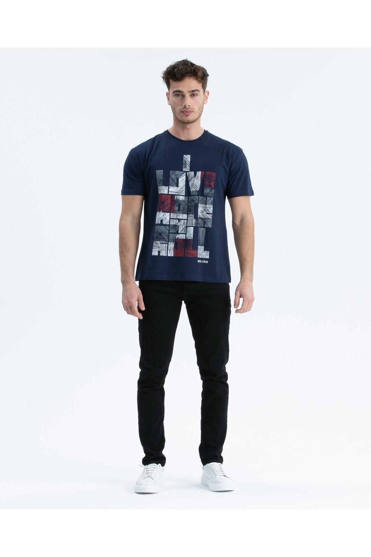 Men'S T-Shirt Regular Fit S-4095 Navy