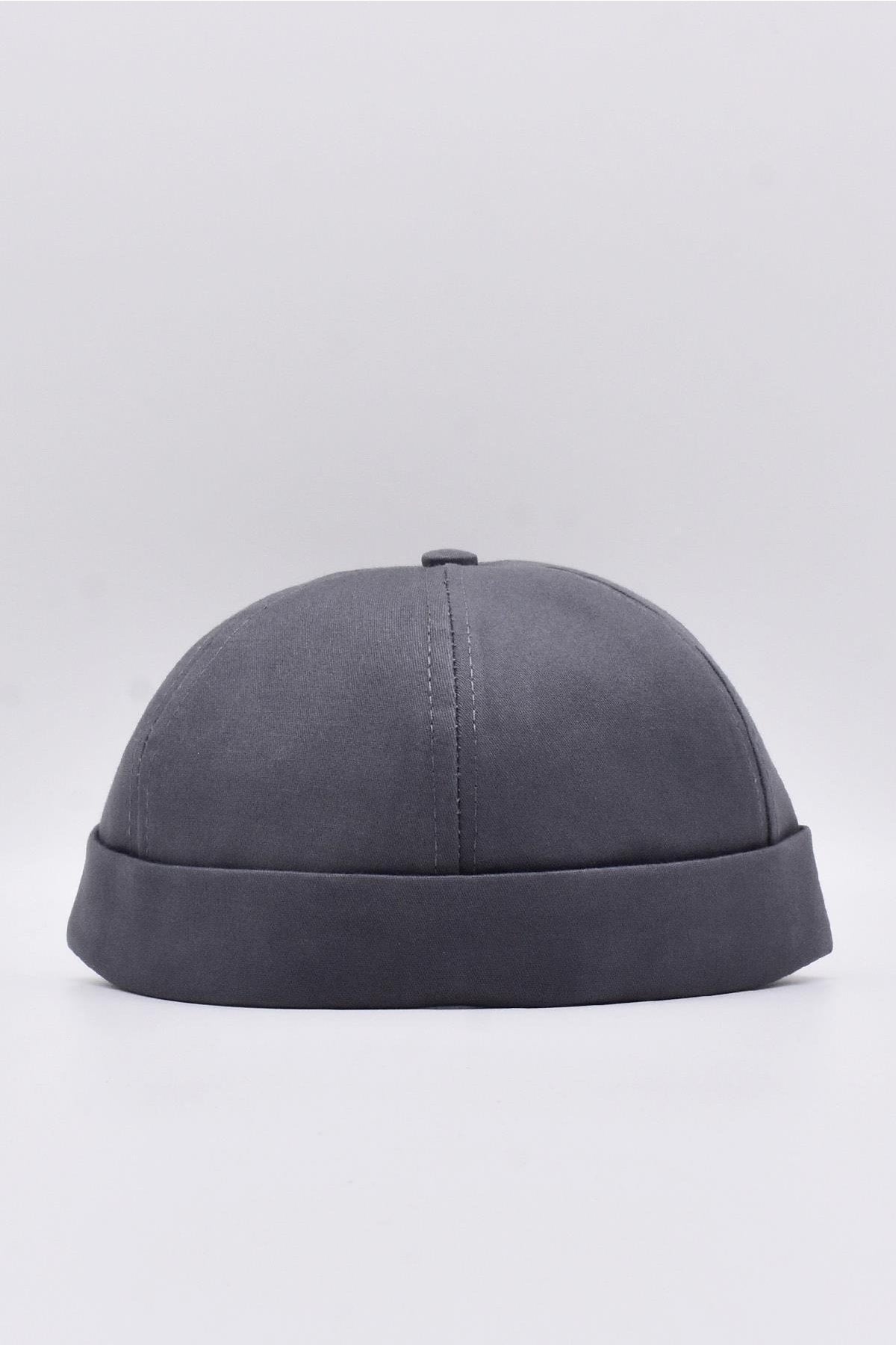 Anthracite 100% Cotton Cap Docker Hat