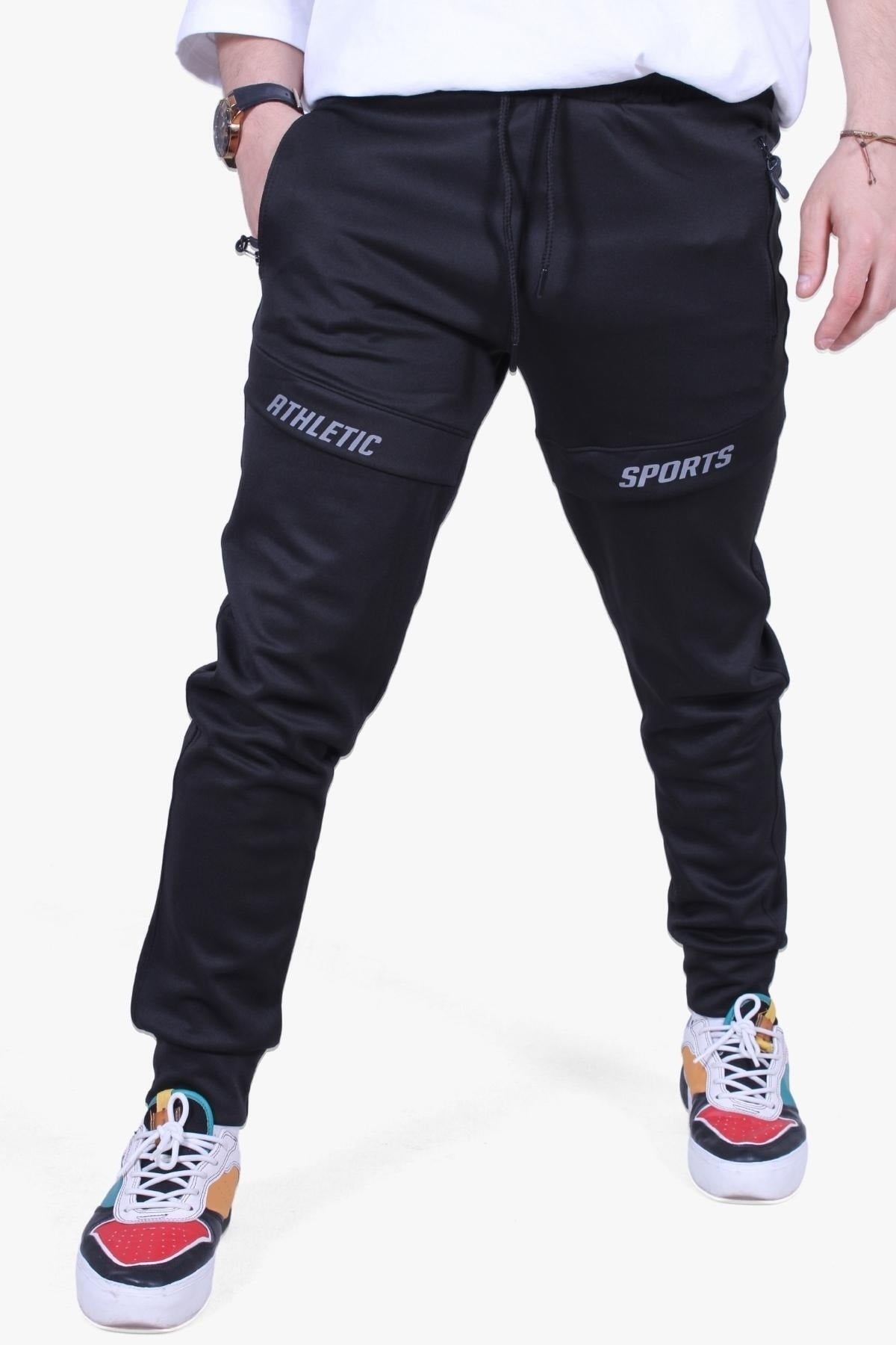 Sml-Xl-Xxl Slim Fit Printed Scuba Men'S Sweatpants