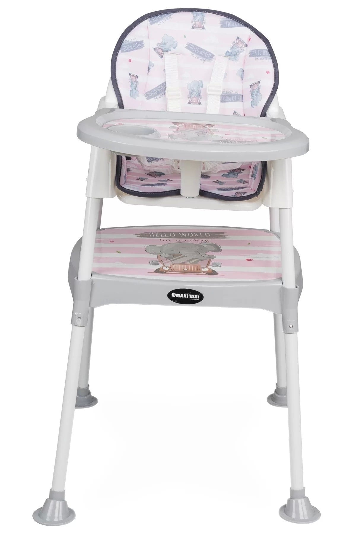 Baby Feeding 3In1 Desk Highchair Pink Elephant