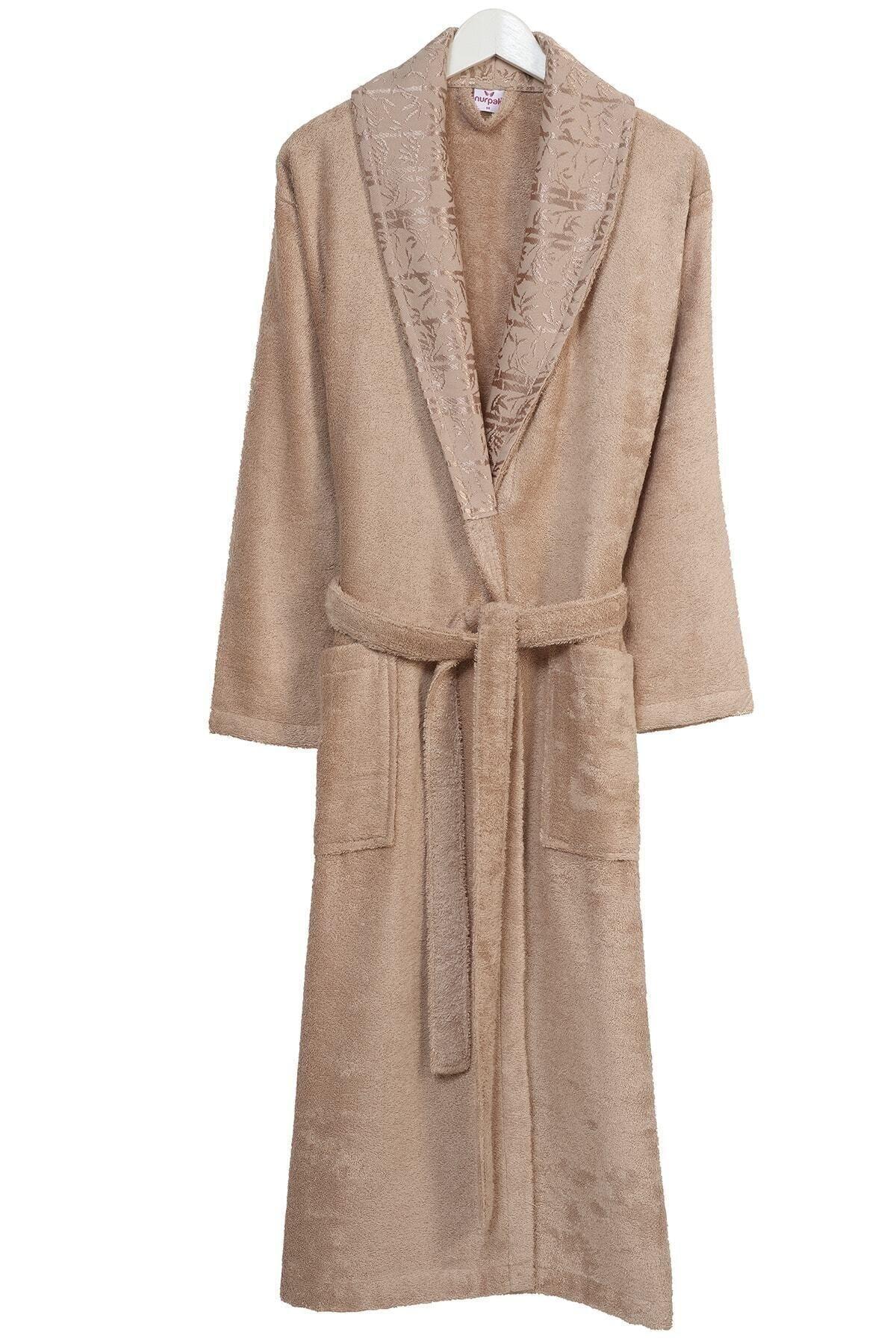 Men's Brown Bamboo Size Single Bathrobe - Swordslife