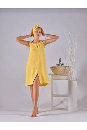 Hanging Bathrobe And Towel Bonnet | Bathrobe Set | Sauna Set | Beach Dress | Dressing gown - Swordslife