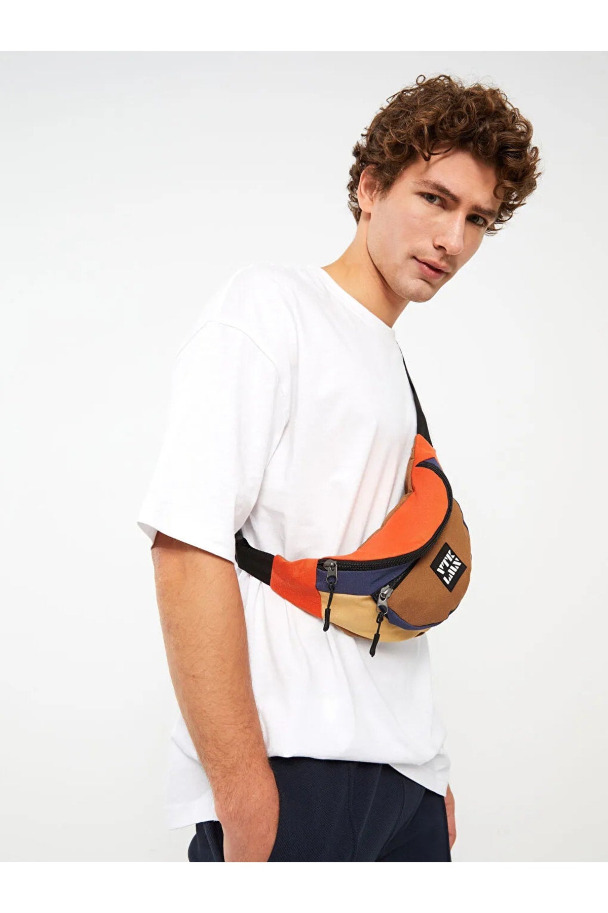 Accessories Vatkalimon Color Block Men's Waist Bag from Aymira Giyim