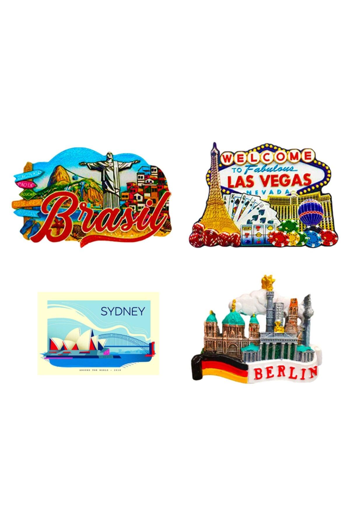 Fridge Magnet World Countries Set of 10 - Swordslife