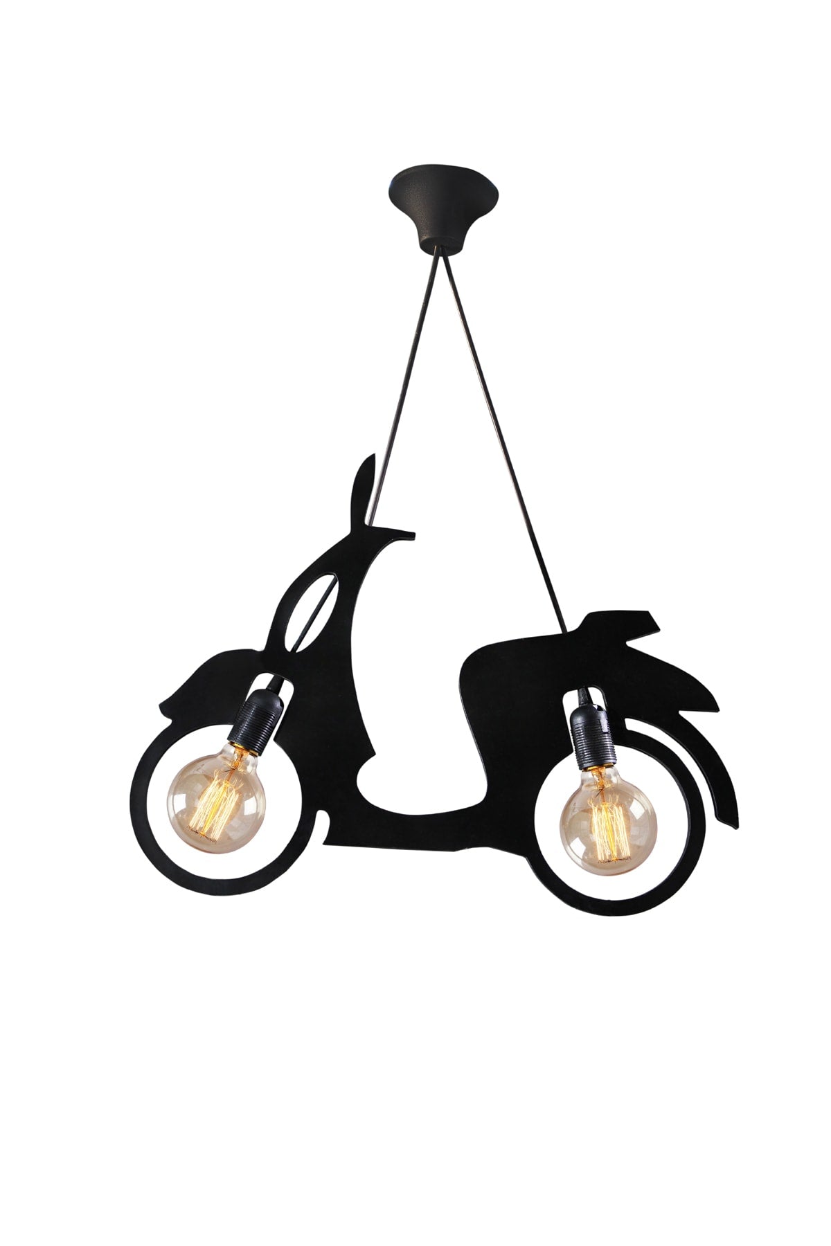 Scooter Motor Bicycle Chandelier Pendant Lamp Modern Rustic Decorative Lamp Teen-Kid'S Room