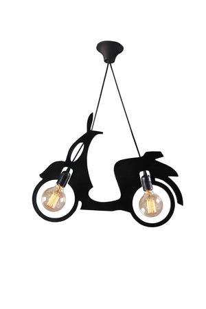 Scooter Motor Bicycle Chandelier Pendant Lamp Modern Rustic Decorative Lamp Teen-Kid'S Room