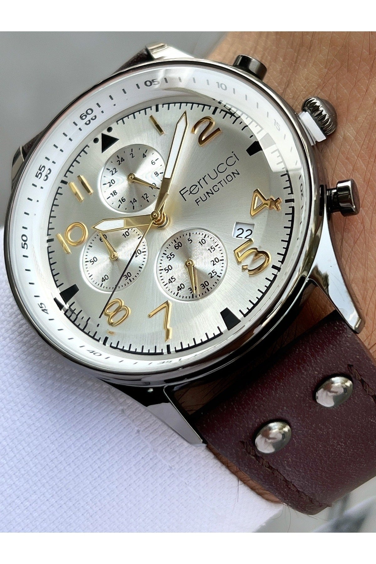 3 Atm Waterproof Men'S Wristwatch With Function Function