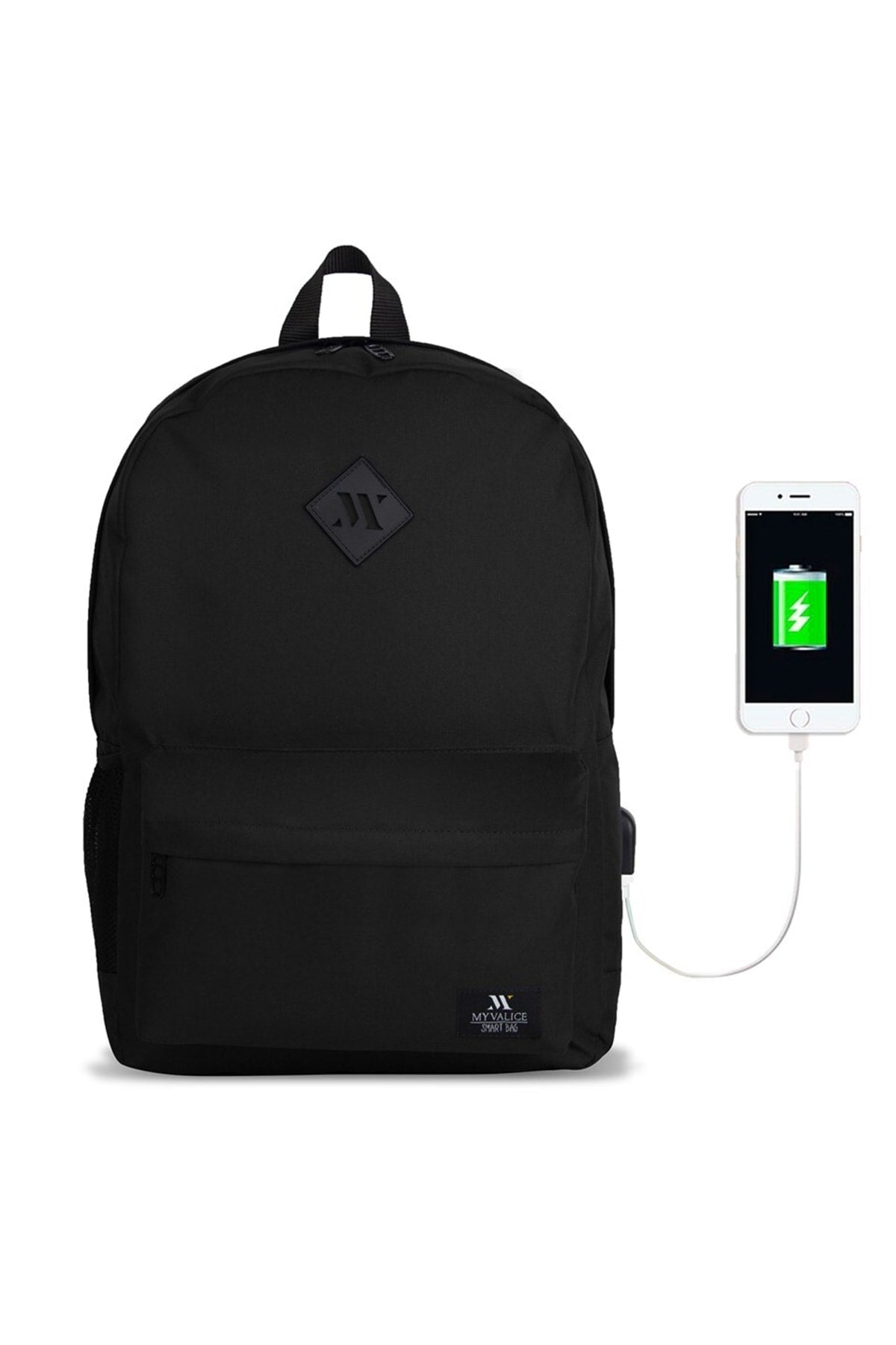 Smart Bag Specta Smart Laptop Backpack with Usb Charge Input Black