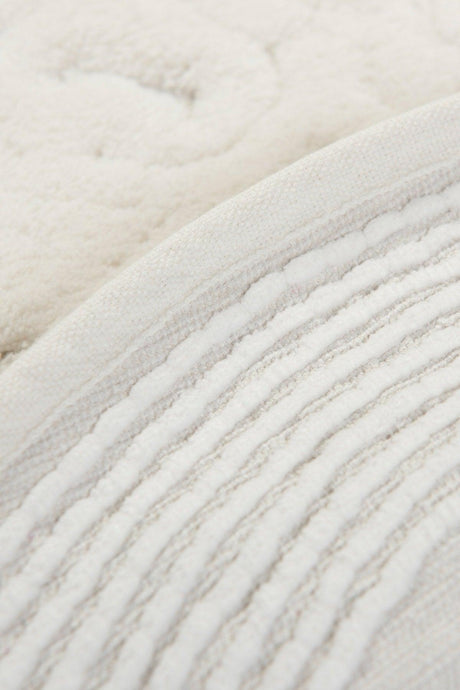 Piante Oval Cotton Ecru Set of 2 Cotton Bath Mat Set - Swordslife