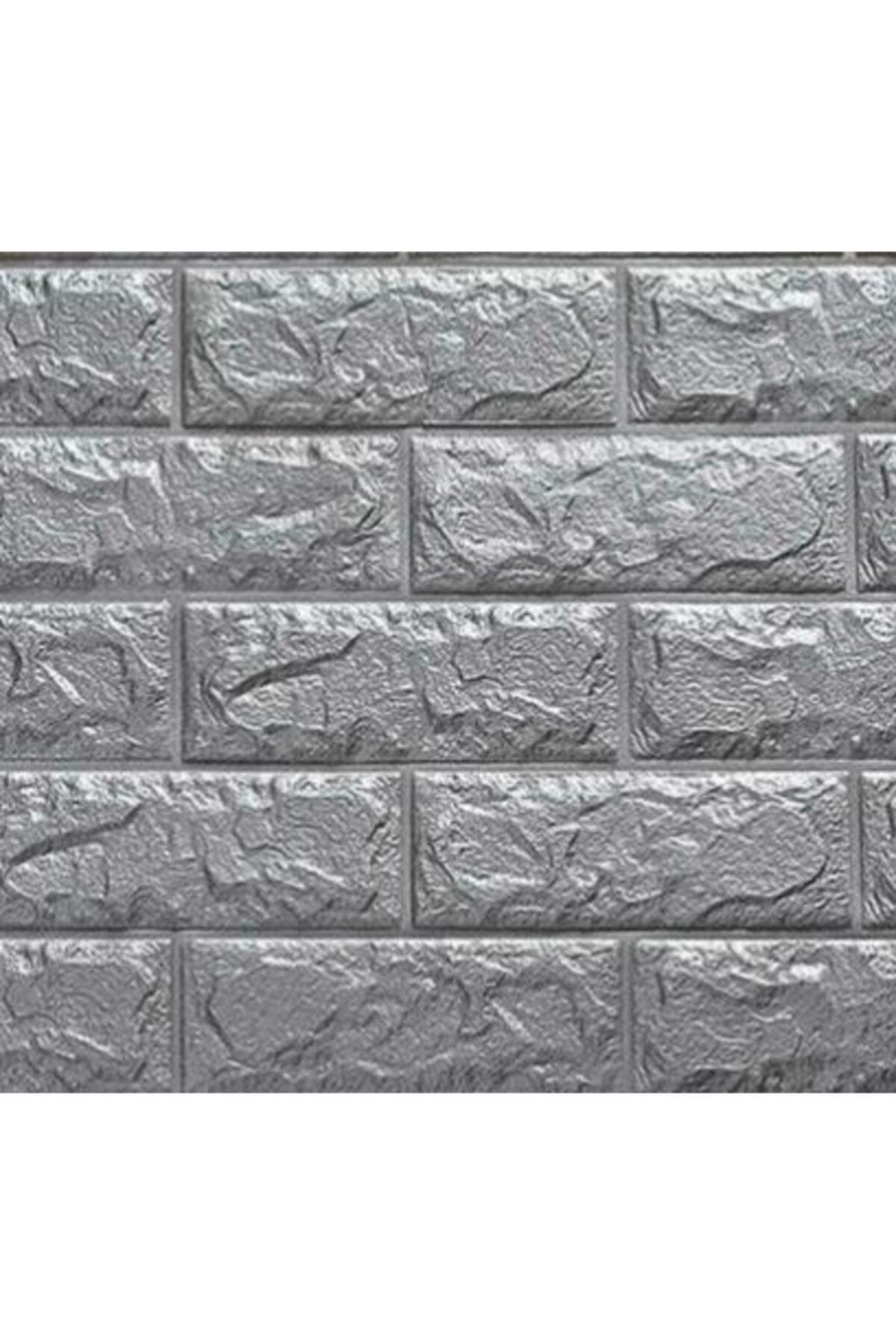 Nw02 Gray Self Adhesive Flexible Sponge 3d Wallpaper Panel - Swordslife