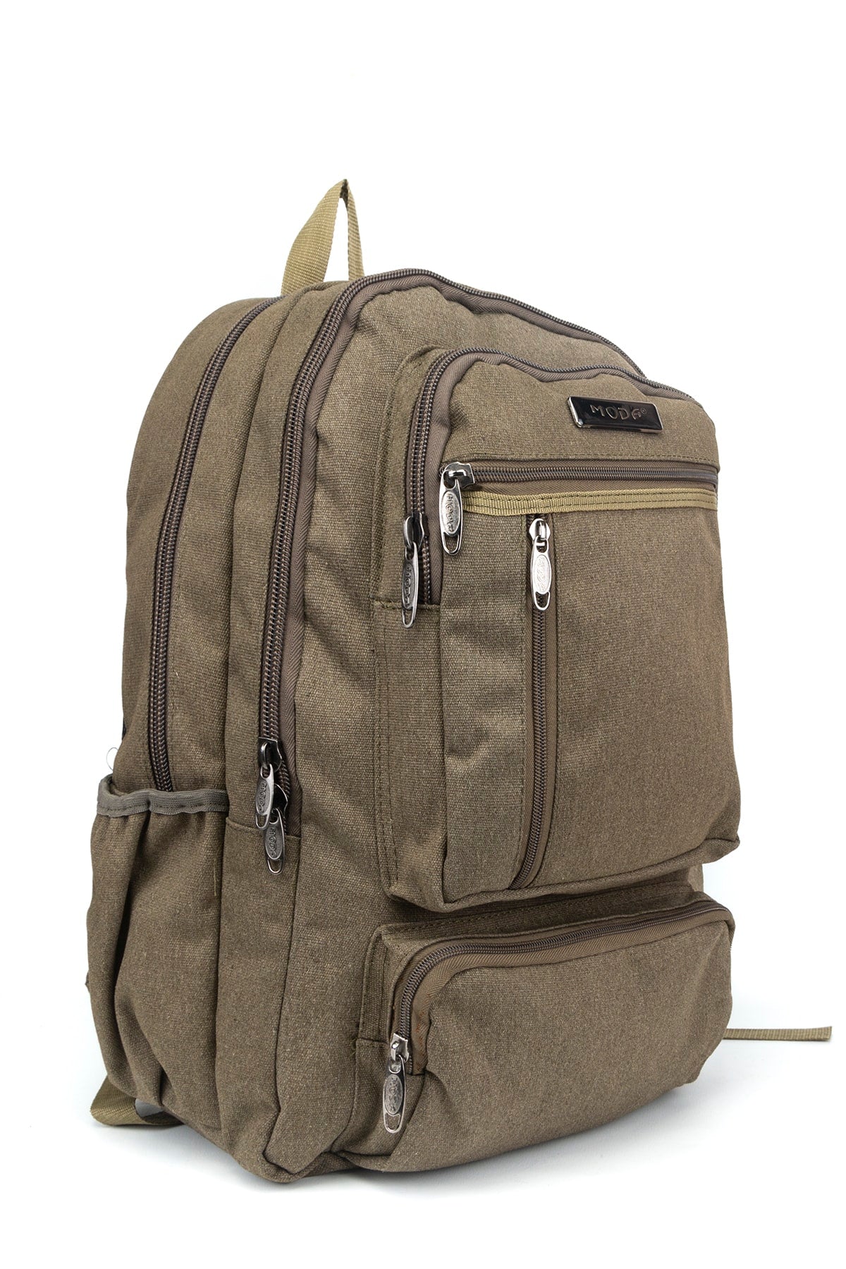 17 Inch Multi-Compartment Canvas Daily & Mountaineer Backpack with Laptop Compartment