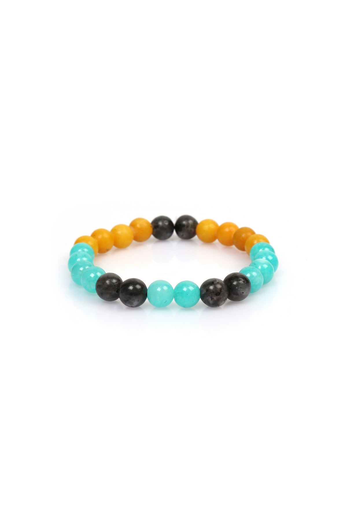 Natural Stone Success, Achievement of Goals Student Talisman Bracelet(LABRADORITE, CITRINE, AMAZONITE NATURAL)