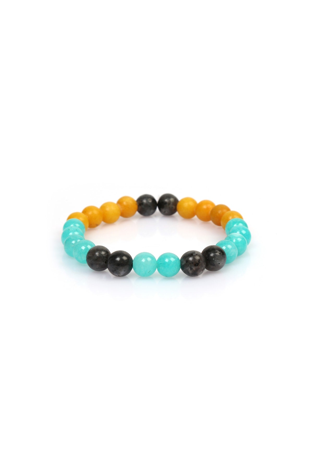 Natural Stone Success, Achievement Of Goals Student Talisman Bracelet(Labradorite, Citrine, Amazonite Natural)