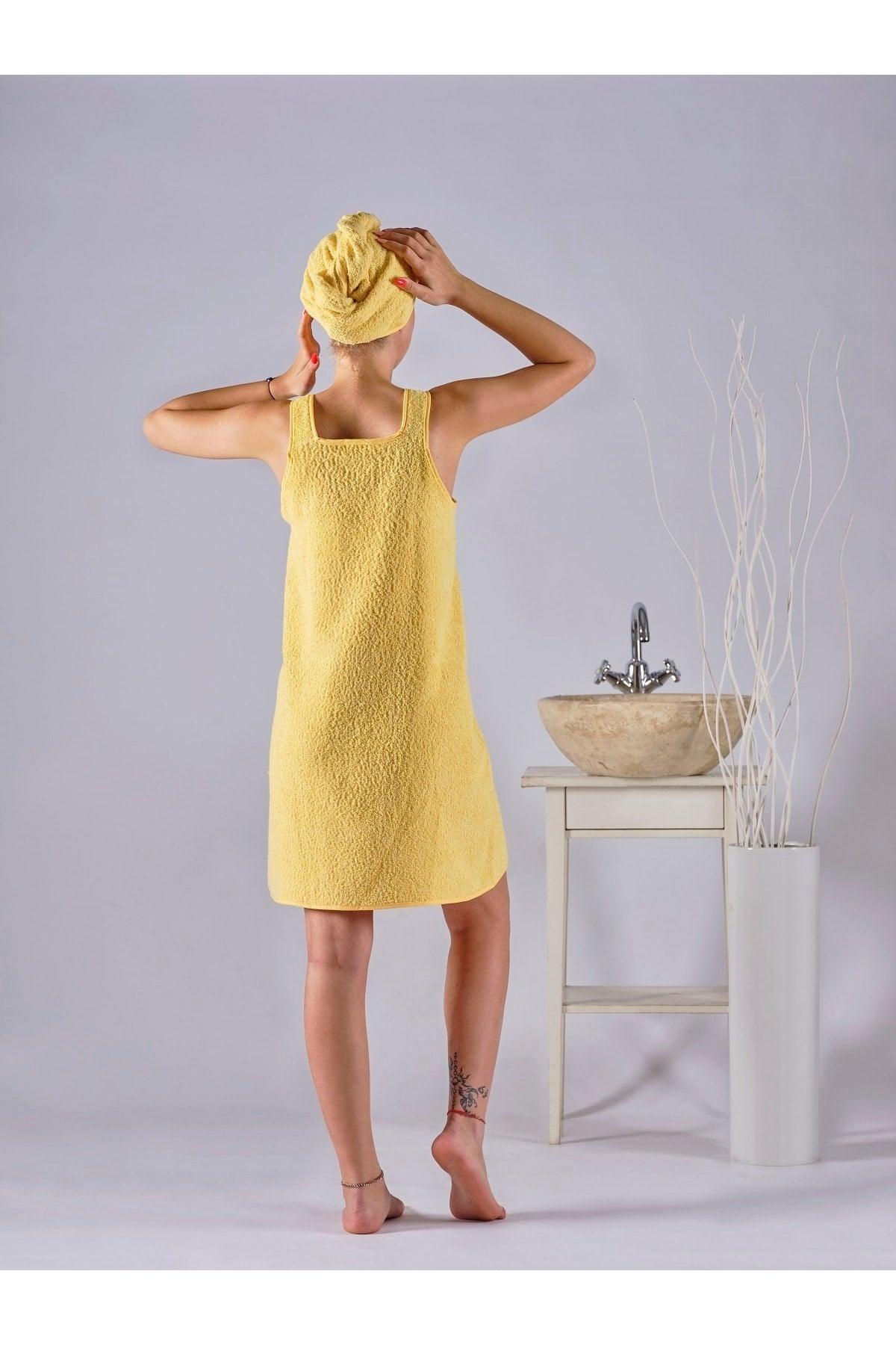 Hanging Bathrobe And Towel Bonnet | Bathrobe Set | Sauna Set | Beach Dress | Dressing gown - Swordslife