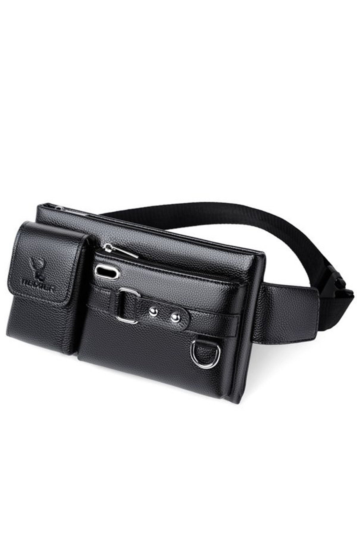 Multifunctional Daily Large Capacity Men'S Waist Bag With Straps And Pockets Outdoor Travel Hiking