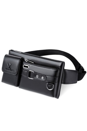 Multifunctional Daily Large Capacity Men'S Waist Bag With Straps And Pockets Outdoor Travel Hiking