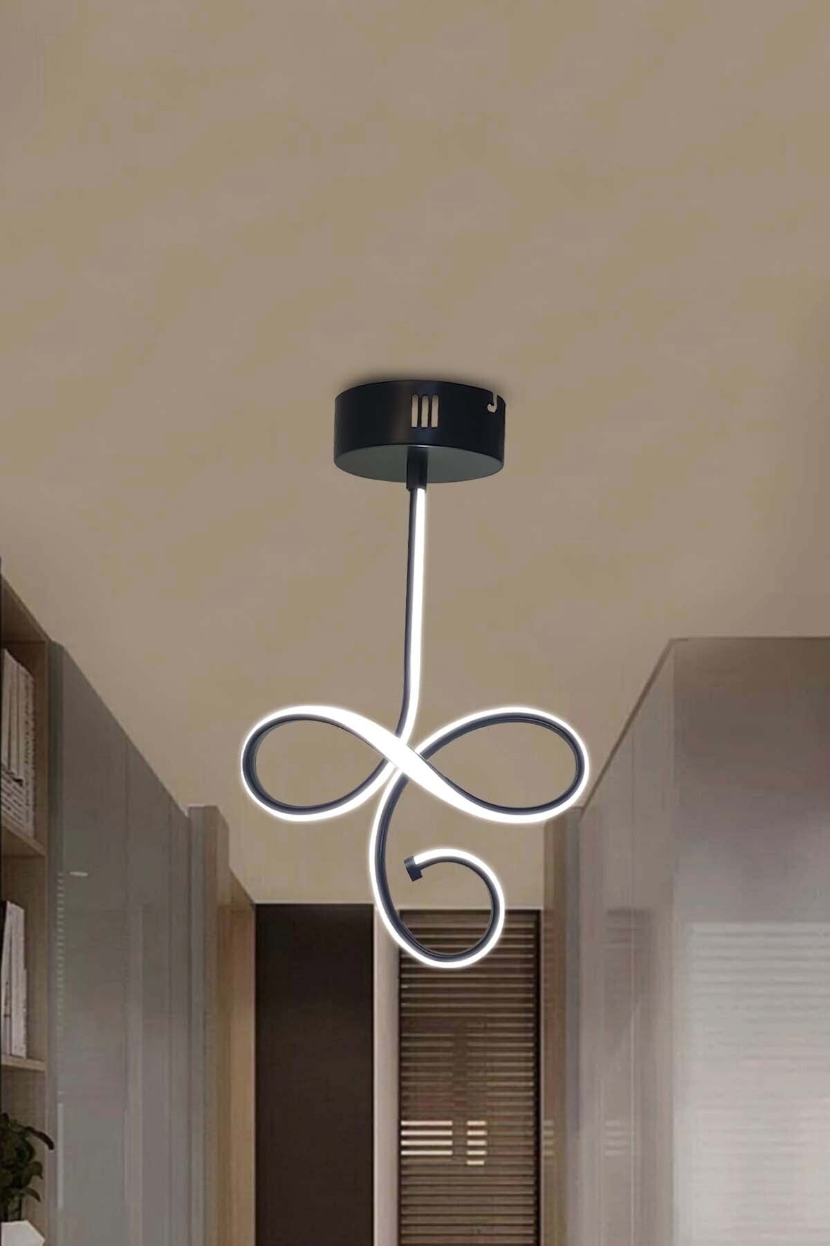 Modern Black Pendant Lamp Luxury Plafonier White Light LED Chandelier 1 Year Company Warranty