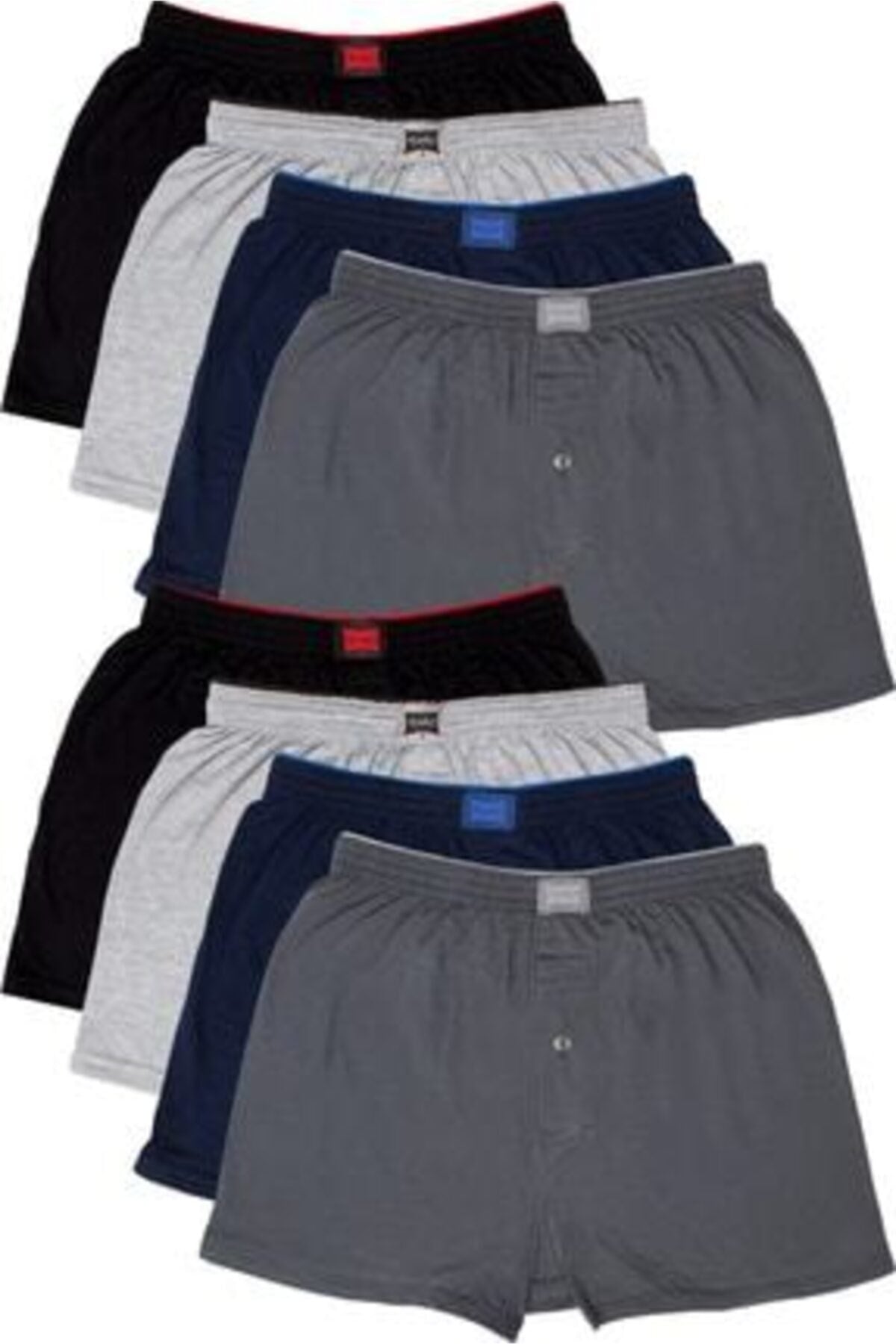 Men'S Combed Cotton Towel Waist Boxer 8 Pack