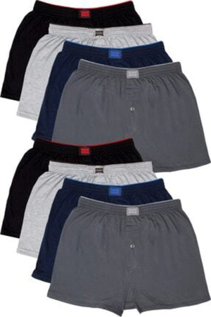 Men'S Combed Cotton Towel Waist Boxer 8 Pack