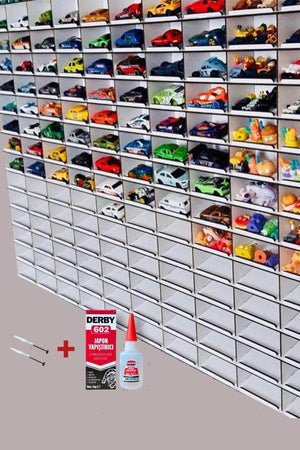 Curved Decorative Wall Car Shelf For 198 Car - White