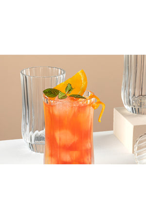 Ricco Glass 4 Pcs Soft Drink Glass 340 Ml