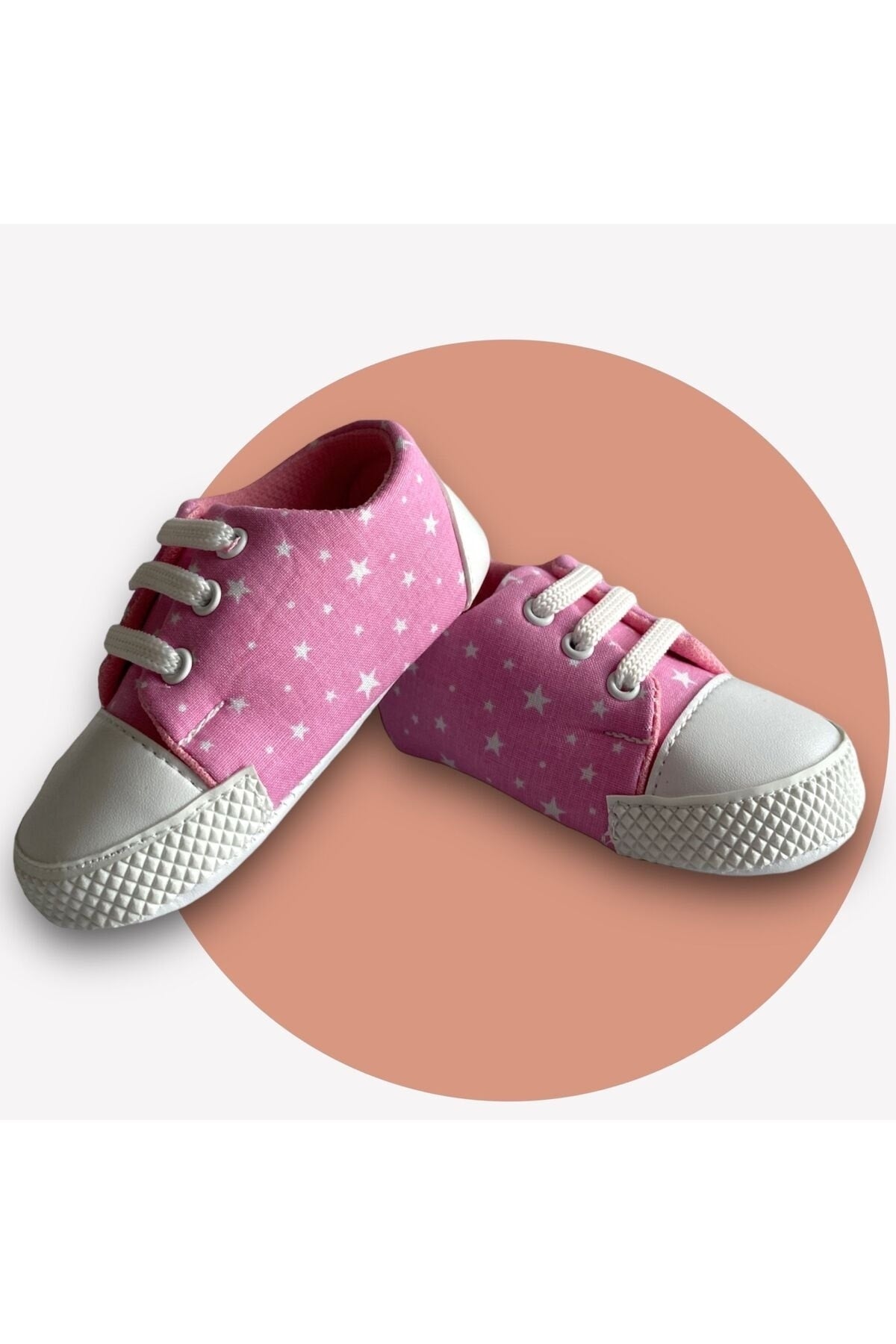 Star Detailed Converss Baby First Step Shoes