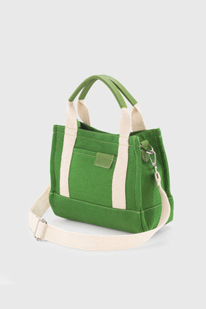 Women'S Green Canvas Tote Bag 232