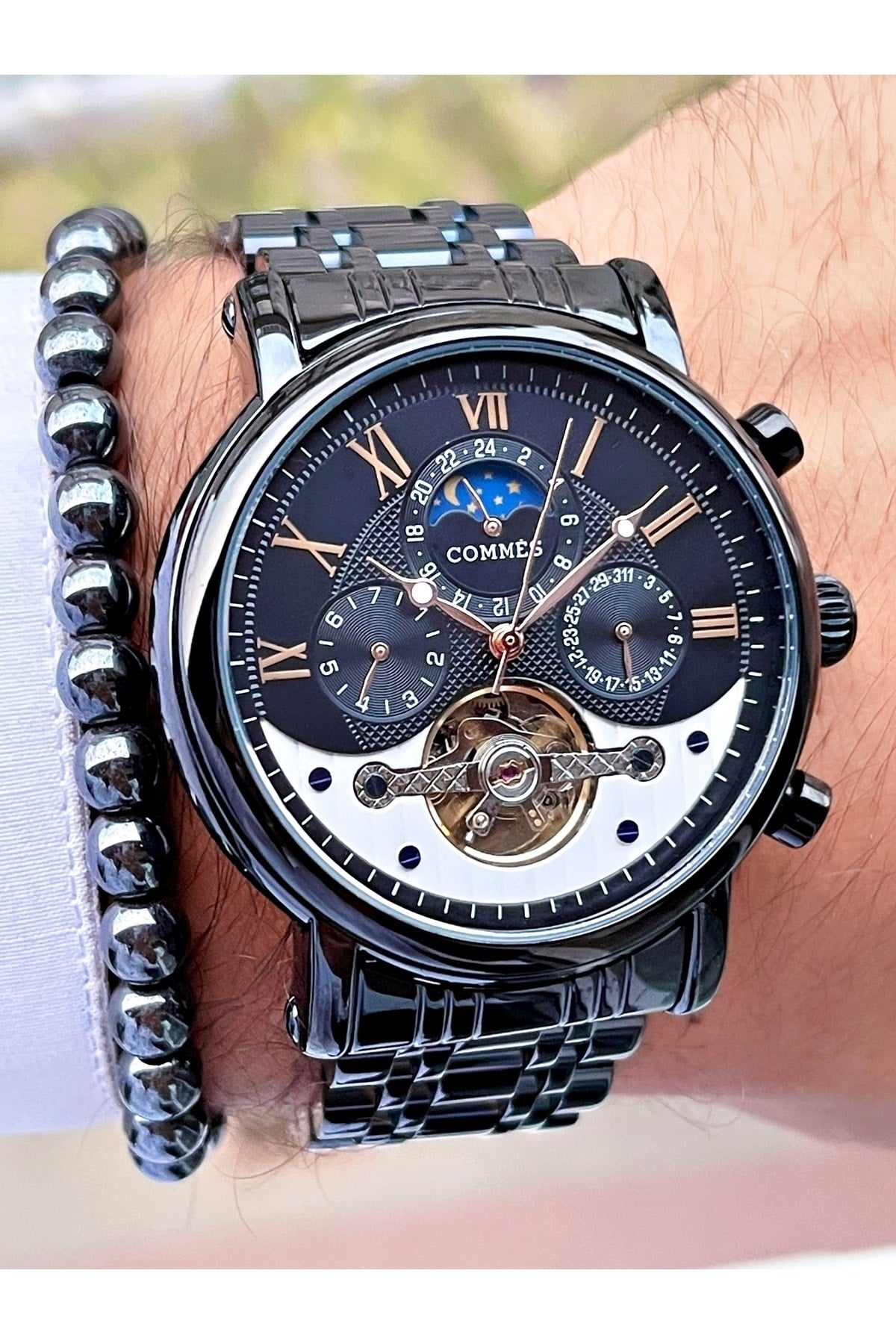 Time Automatic Movement Luxury Men'S Wristwatch