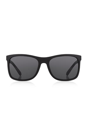 Men'S Sunglasses Frame Black Matte Metal Black Handle 2003