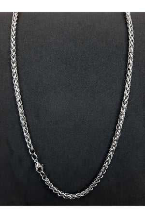 Men'S Twist Stainless Steel Chain Necklace Mdl78