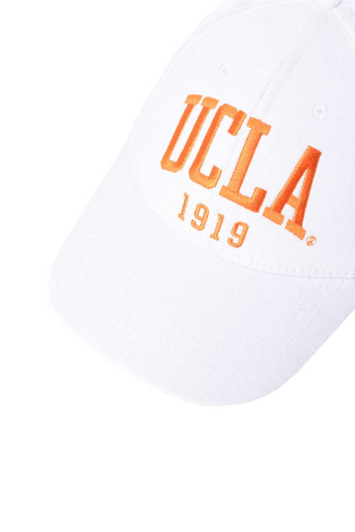 Ballard White Orange Embroidered Hat