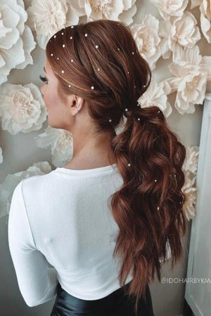 Hair Pearl (hair Stone) - 8mm Self Adhesive Hair Pearl (220 Pieces) - Swordslife