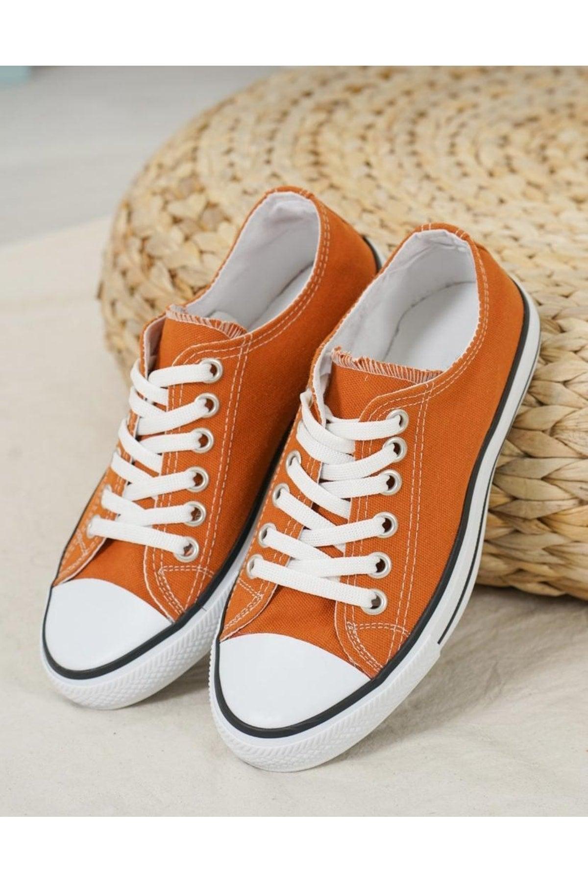 Unisex Cnv Orange Sneakers - Swordslife