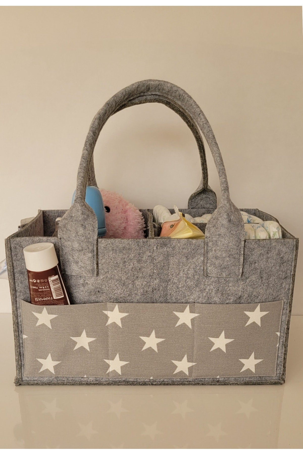 Handmade Multi-Purpose Felt Mother Baby Care And Organizer Bag Functional Organizer