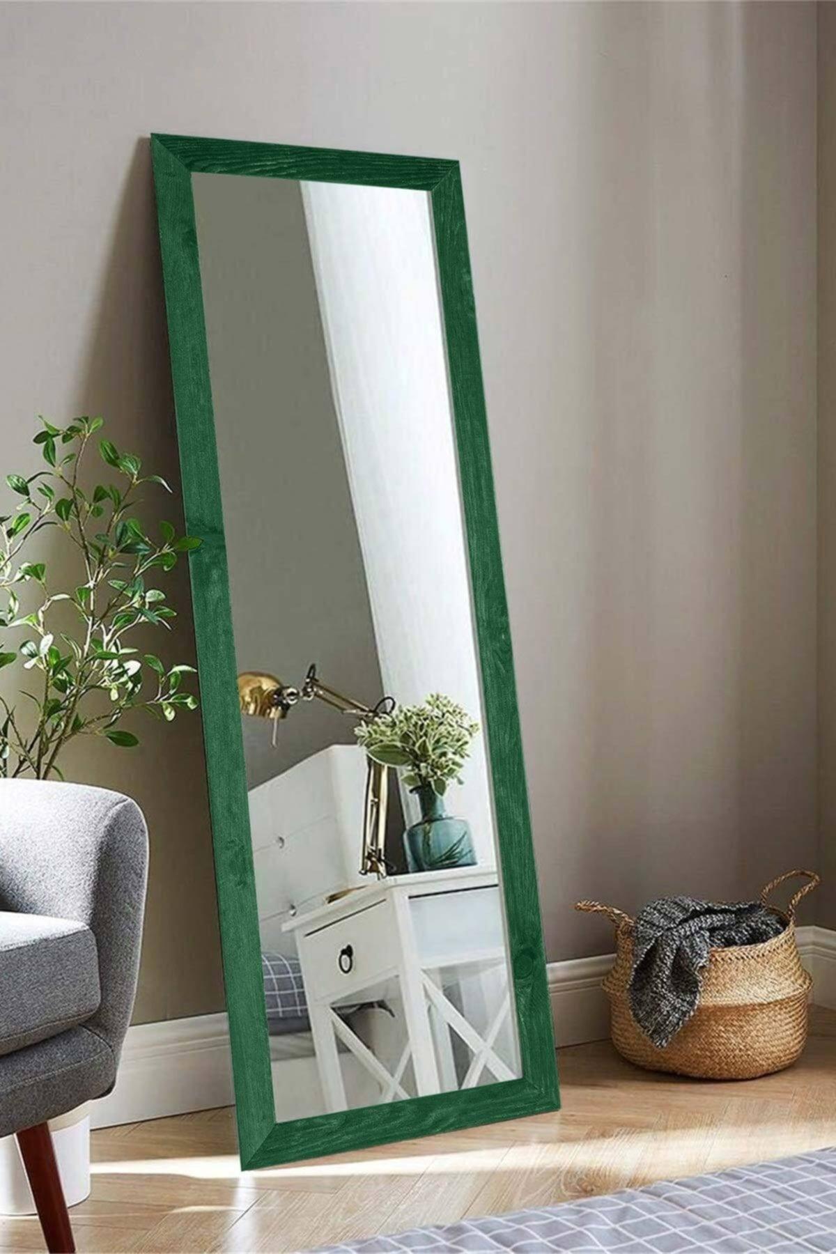 Natural Wood 120x40 Cm Green Paris Decor Shelf Handmade Living Room Office Kitchen Wall Console Full Length Mirror - Swordslife